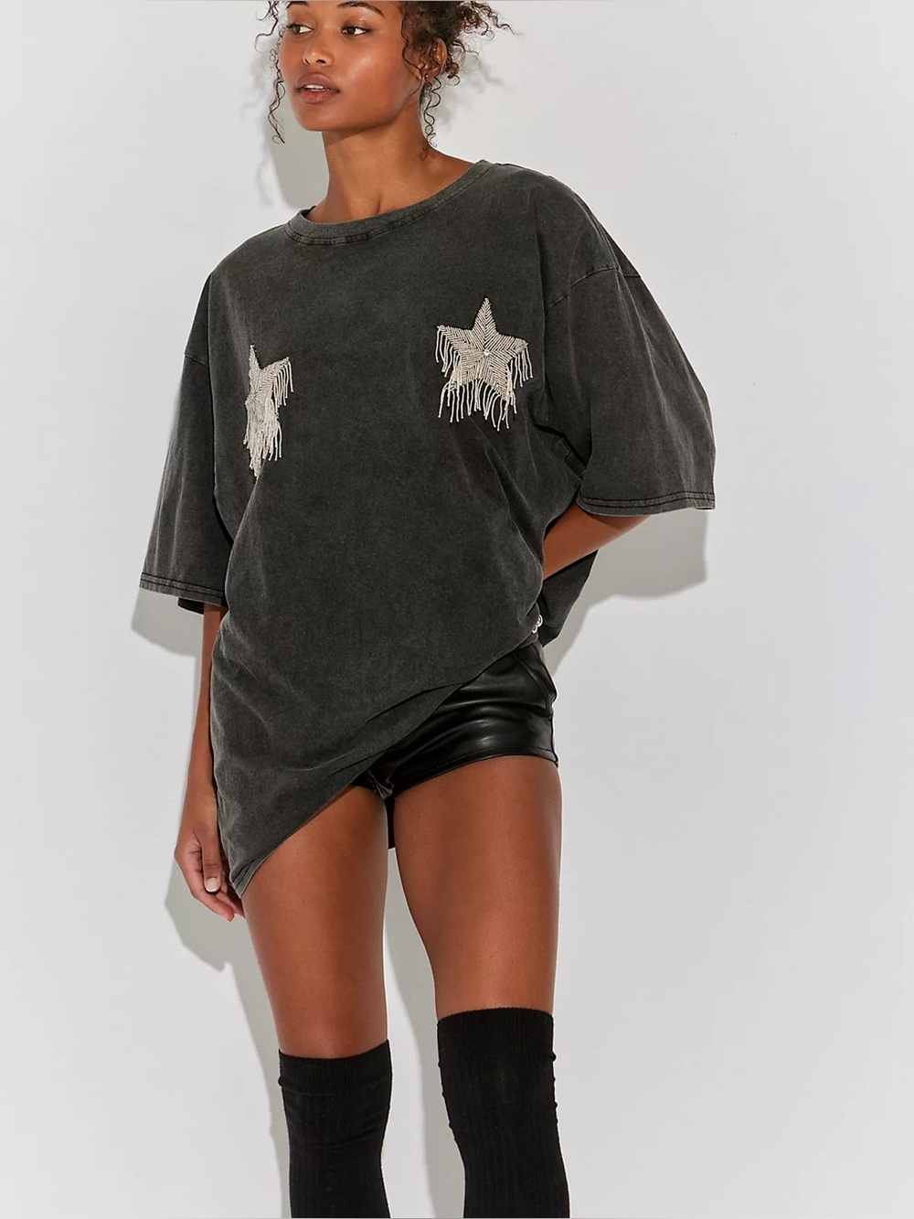 Free people Sabbi Sparkle Star Tee